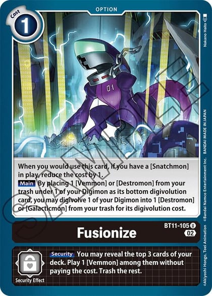 Fusionize, Dimensional Phase BT11-105 U