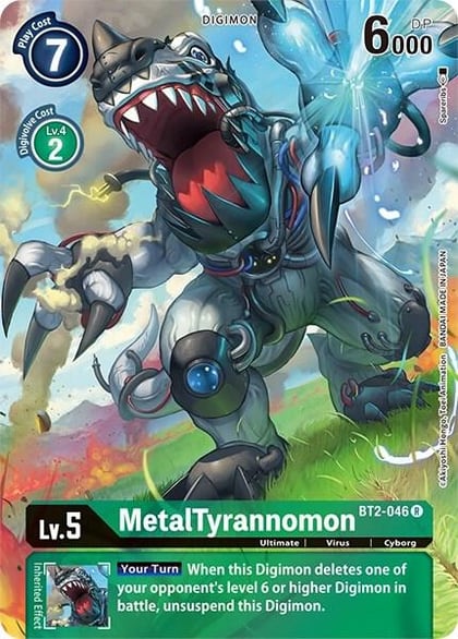 MetalTyrannomon (Alternate Art), Dimensional Phase BT2-046 R