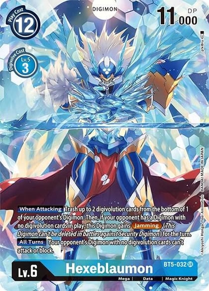 Hexeblaumon (Alternate Art), Dimensional Phase BT5-032 SR