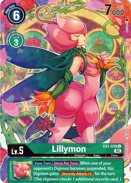 Lillymon (Digimon Illustration Competition Pack 2022), Dimensional Phase EX1-039 U