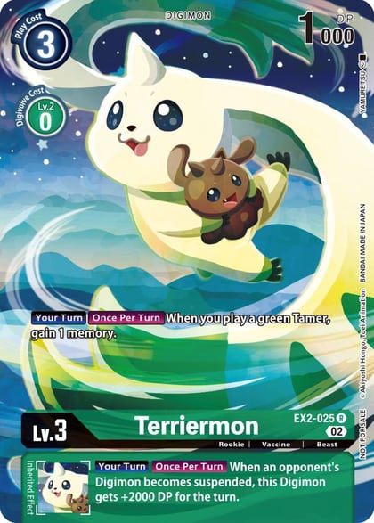 Terriermon (Digimon Illustration Competition Pack 2022), Dimensional Phase EX2-025 R