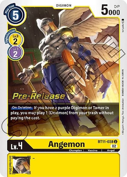 Angemon, Dimensional Phase Pre-Release Cards BT11-038 U