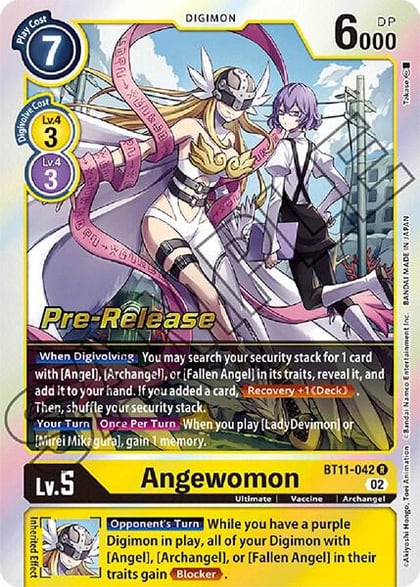 Angewomon, Dimensional Phase Pre-Release Cards BT11-042 R