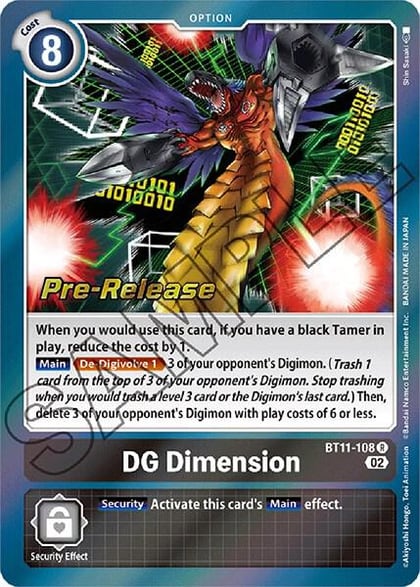 DG Dimension, Dimensional Phase Pre-Release Cards BT11-108 R