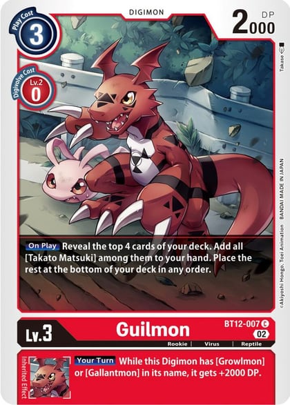 Guilmon, Across Time BT12-007 C