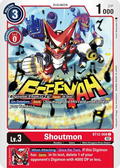 Shoutmon, Across Time BT12-008 C