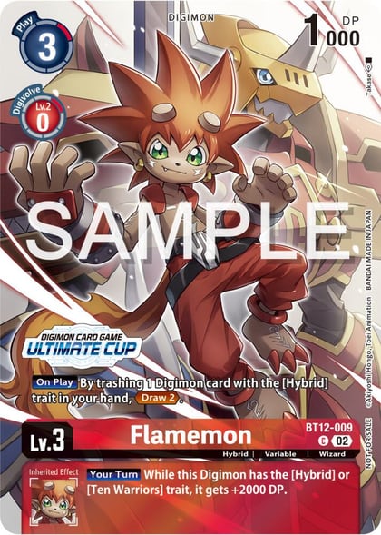 Flamemon (Ultimate Cup 2024), Across Time BT12-009 C