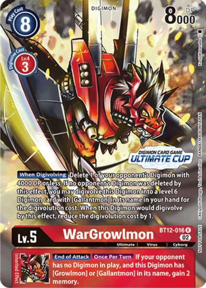 WarGrowlmon (Ultimate Cup), Across Time BT12-016 R