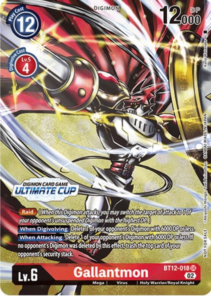 Gallantmon (Ultimate Cup), Across Time BT12-018 SR