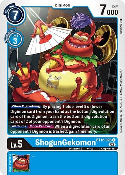 ShogunGekomon, Across Time BT12-026 U