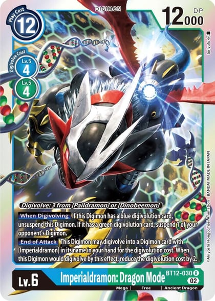 Imperialdramon: Dragon Mode, Across Time BT12-030 R