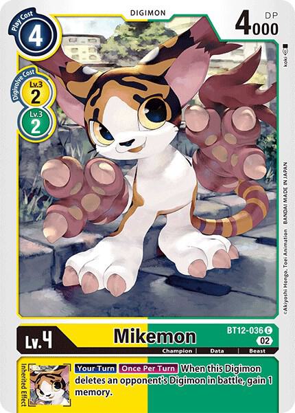 Mikemon, Across Time BT12-036 C