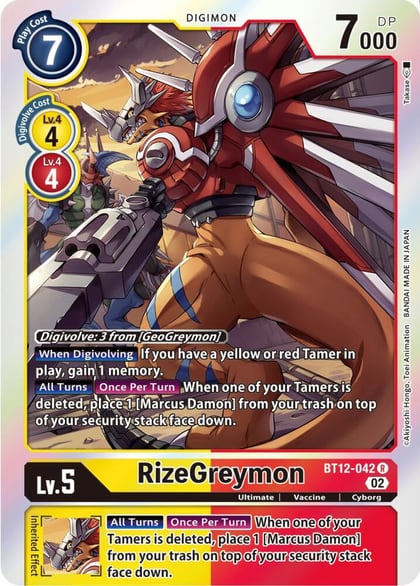 RizeGreymon, Across Time BT12-042 R