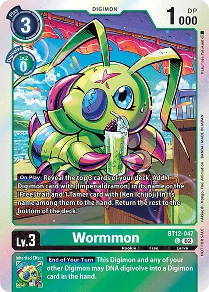 Wormmon - BT12-047 (Convention Promo 2024), Across Time BT12-047 U