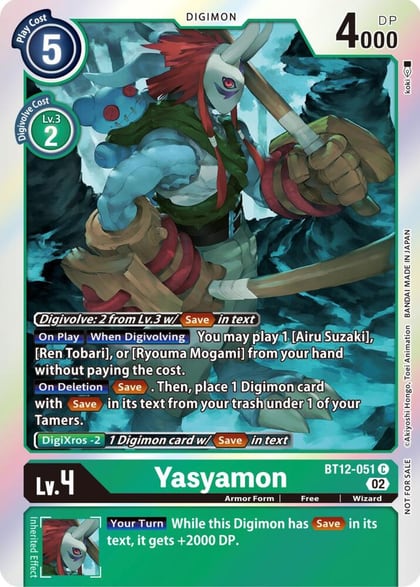 Yasyamon (Box Topper), Across Time BT12-051 C