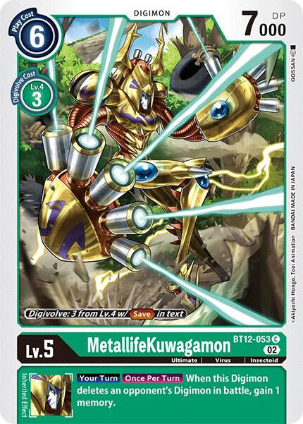 MetallifeKuwagamon, Across Time BT12-053 C