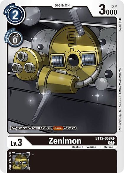 Zenimon, Across Time BT12-058 C