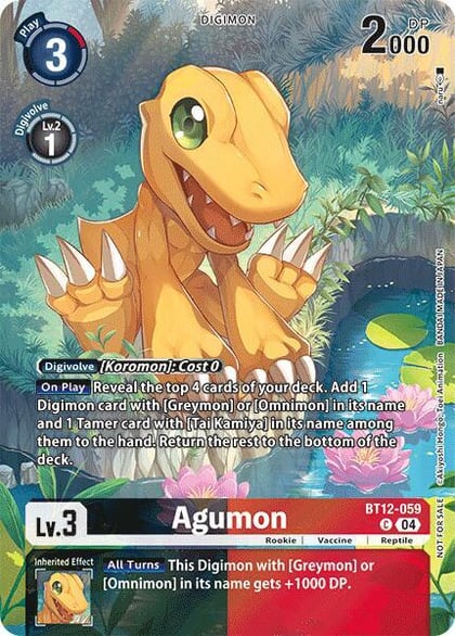 Agumon - BT12-059 (Legend Pack 2024), Across Time BT12-059 C