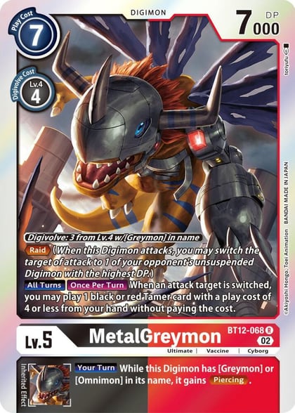 MetalGreymon, Across Time BT12-068 R