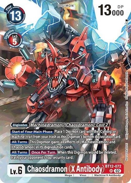 Chaosdramon (X Antibody) (Event Pack 7), Across Time BT12-072 SR