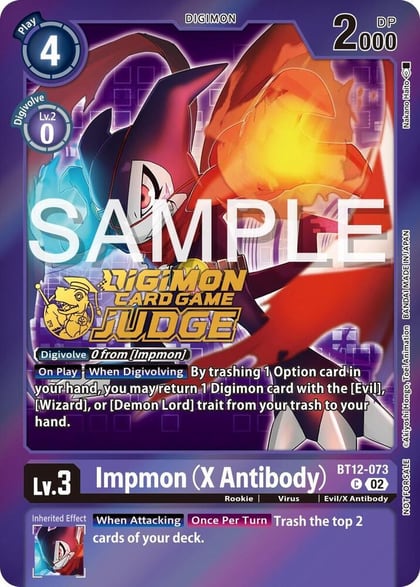 Impmon (X Antibody) (Judge Pack 5), Across Time BT12-073 C