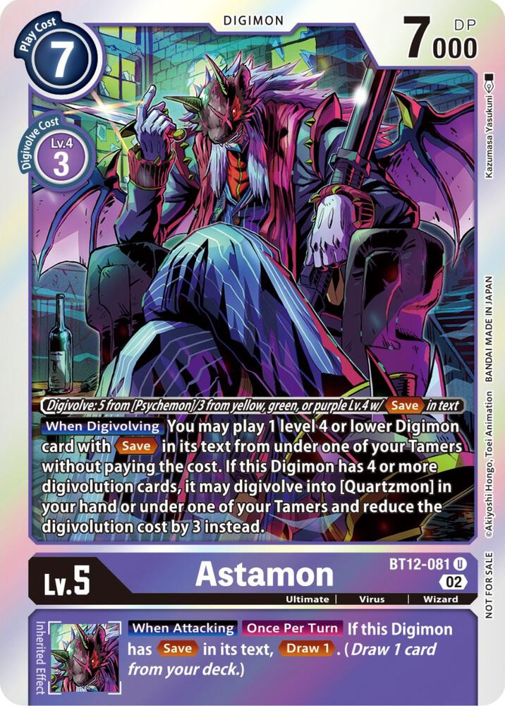 Astamon (Box Topper), Across Time BT12-081 U