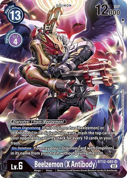 Beelzemon (X Antibody) (Alternate Art), Across Time BT12-085 SR