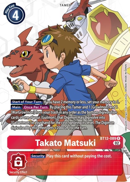 Takato Matsuki (Alternate Art), Across Time BT12-089 R