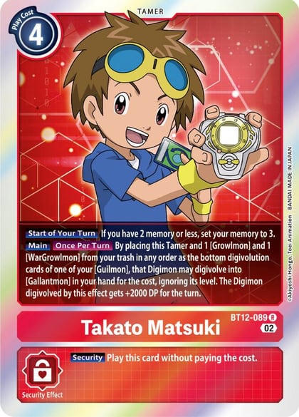Takato Matsuki, Across Time BT12-089 R