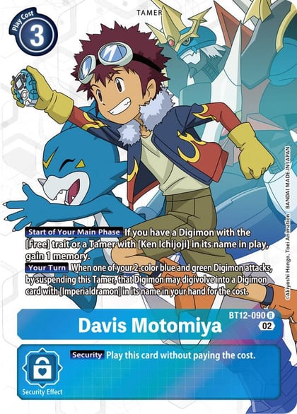 Davis Motomiya (Alternate Art), Across Time BT12-090 R