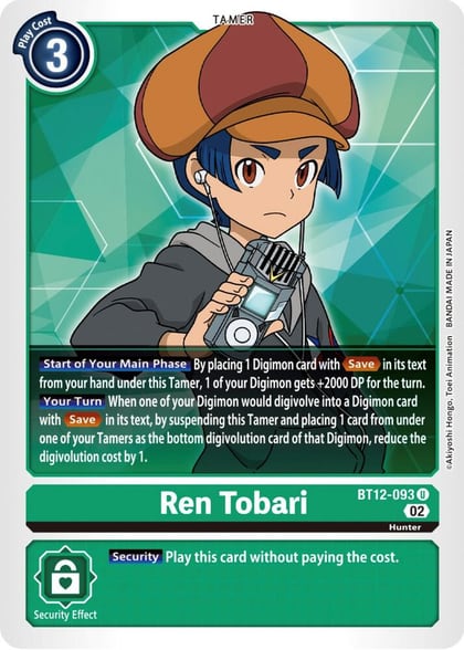 Ren Tobari, Across Time BT12-093 U