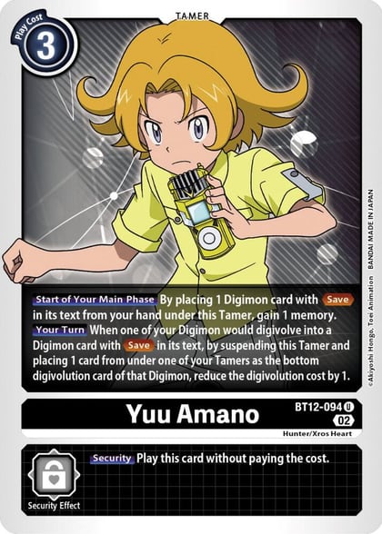 Yuu Amano, Across Time BT12-094 U