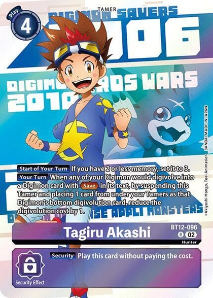 Tagiru Akashi (Digimon Animation Series 25th Anniversary Set), Across Time BT12-096 R