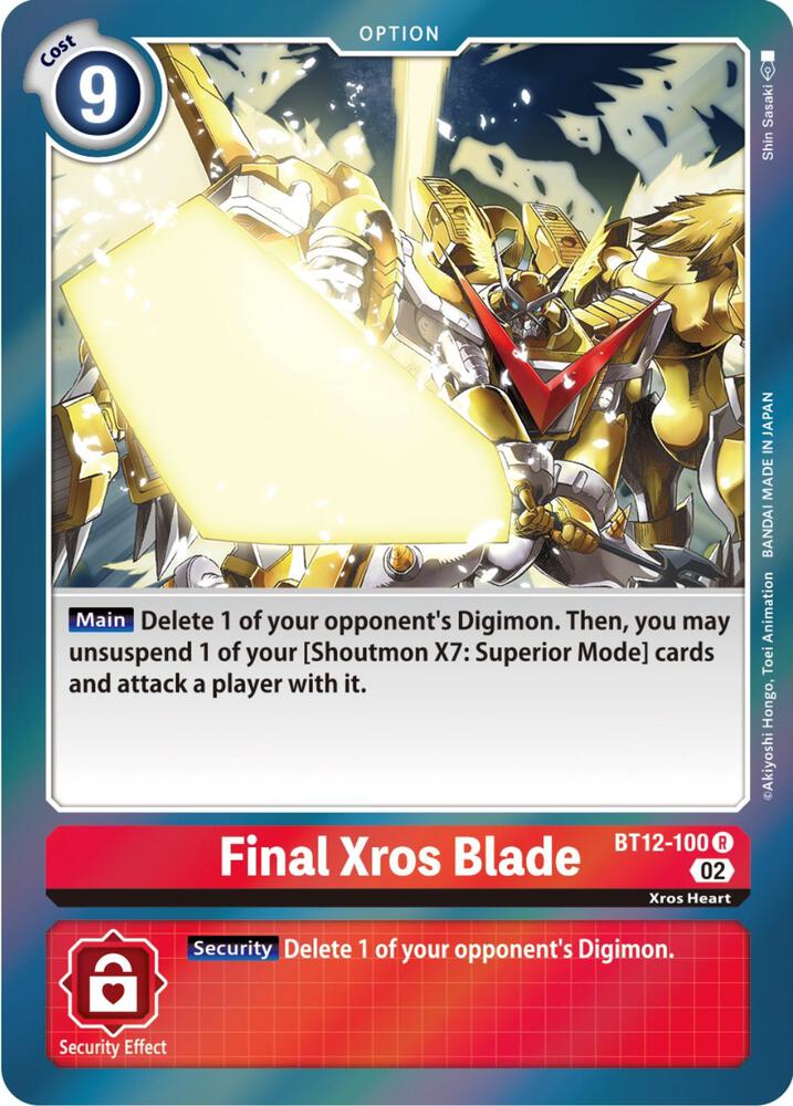 Final Xros Blade, Across Time BT12-100 R