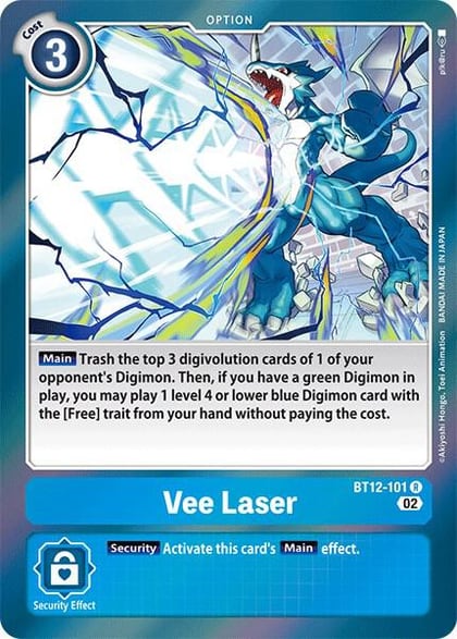 Vee Laser, Across Time BT12-101 R
