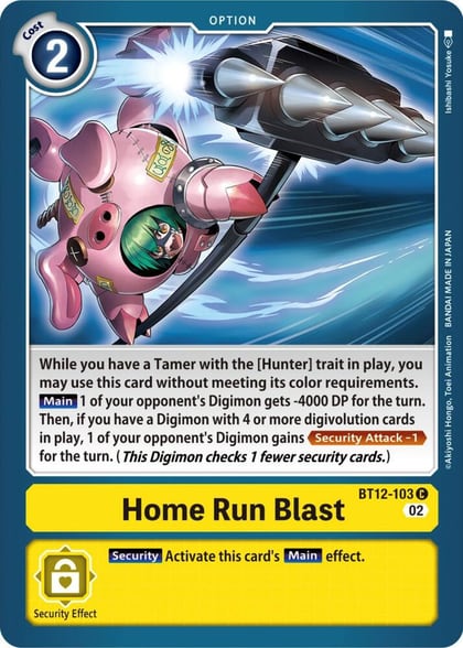 Home Run Blast, Across Time BT12-103 C