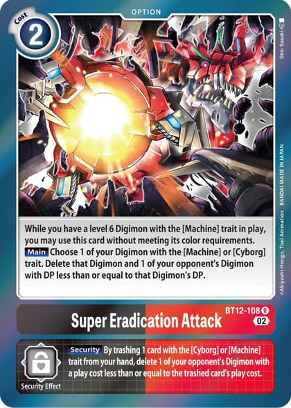Super Eradication Attack, Across Time BT12-108 R