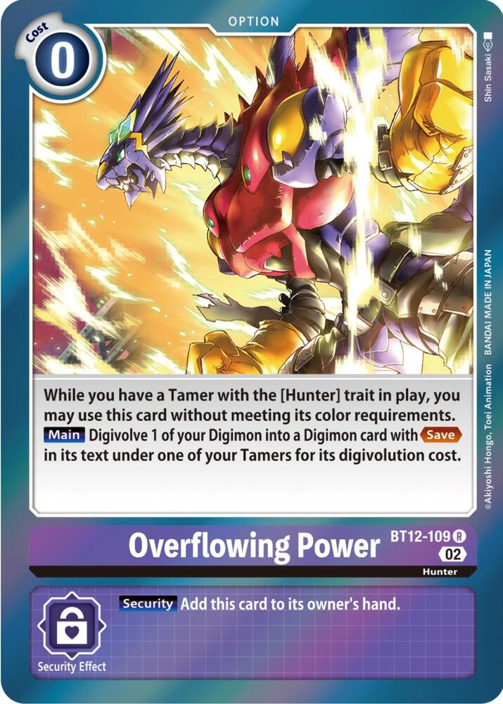 Overflowing Power, Across Time BT12-109 R