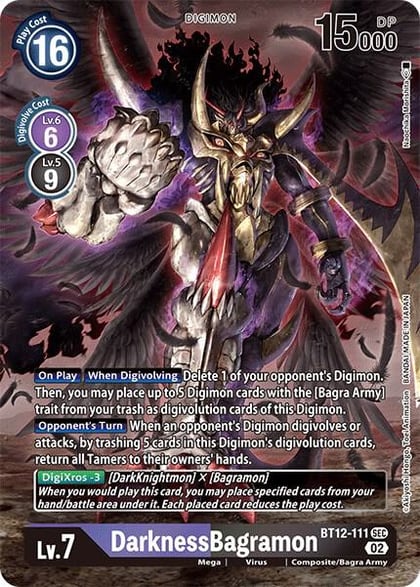 DarknessBagramon (Alternate Art), Across Time BT12-111 SEC