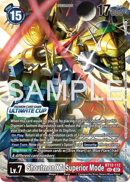 Shoutmon X7: Superior Mode (Ultimate Cup 25-26 Season 1), Across Time BT12-112 SEC
