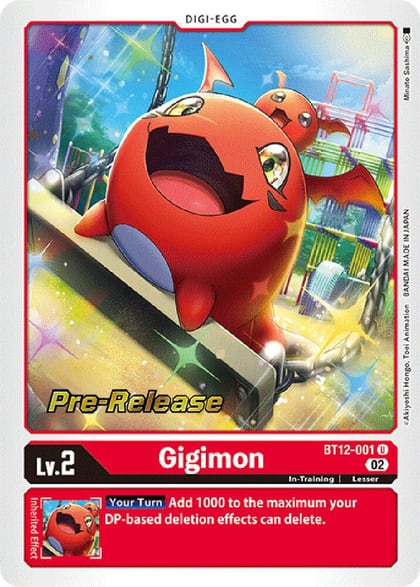 Gigimon, Across Time Pre-Release Cards BT12-001 U