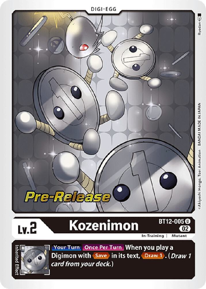 Kozenimon, Across Time Pre-Release Cards BT12-005 U