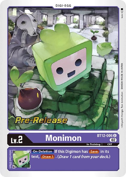 Monimon, Across Time Pre-Release Cards BT12-006 U