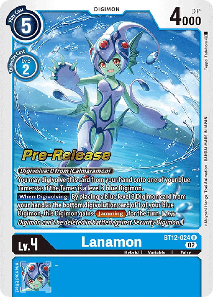 Lanamon, Across Time Pre-Release Cards BT12-024 U