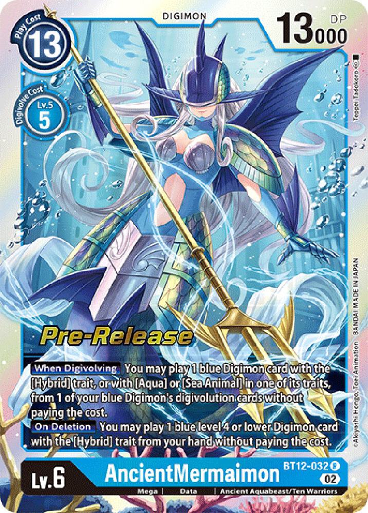AncientMermaimon, Across Time Pre-Release Cards BT12-032 R