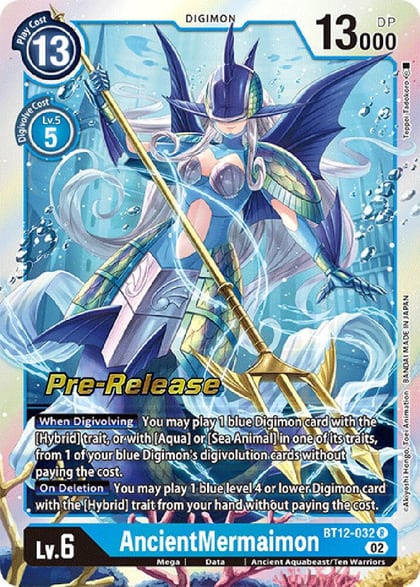 AncientMermaimon, Across Time Pre-Release Cards BT12-032 R