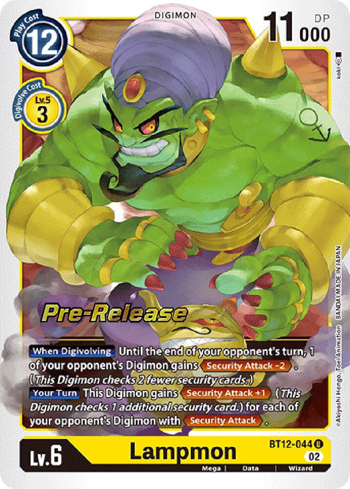 Lampmon, Across Time Pre-Release Cards BT12-044 U