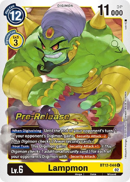 Lampmon, Across Time Pre-Release Cards BT12-044 U