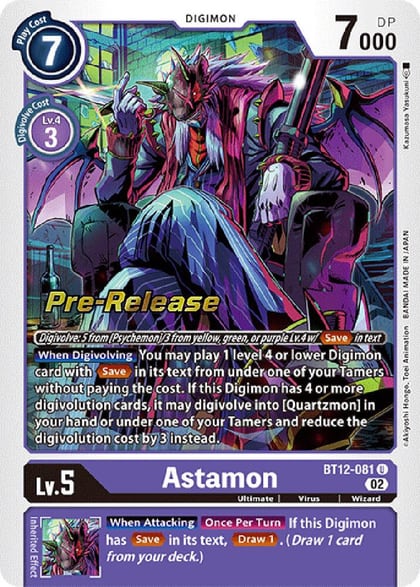 Astamon, Across Time Pre-Release Cards BT12-081 U
