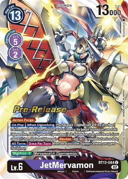 JetMervamon, Across Time Pre-Release Cards BT12-084 U